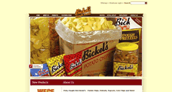Desktop Screenshot of bickelssnacks.com